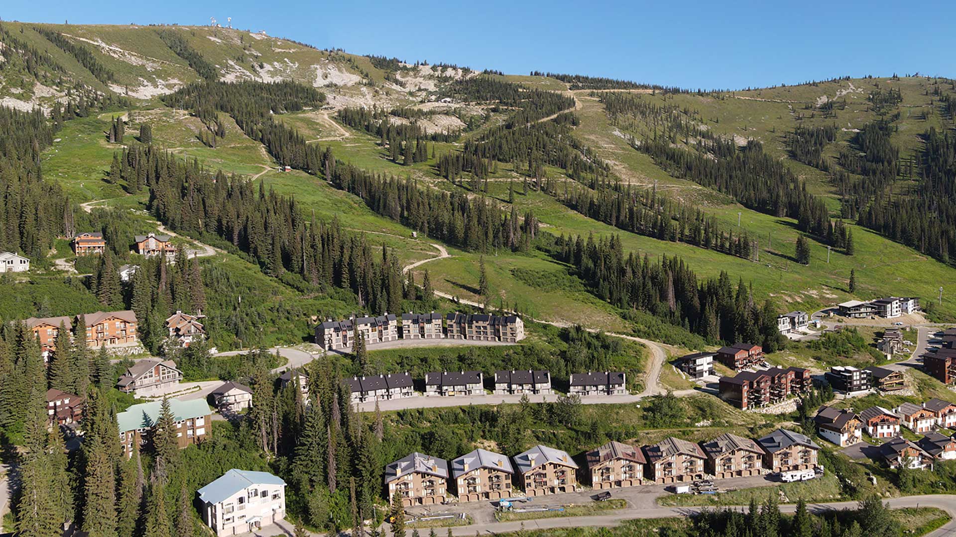 aerial view of Schweitzer Mountain Resort